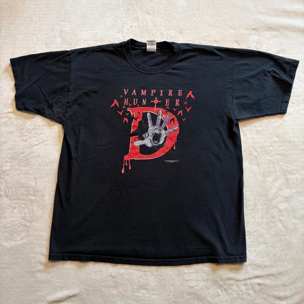 Vintage 2001 Vampire Hunter D Bloodlust Anime T Shirt XL Gildan Horror Manga